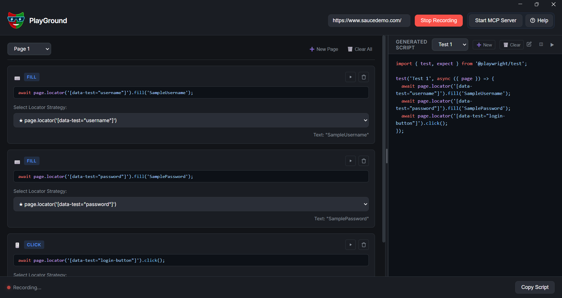 PlayGround Editor Workspace