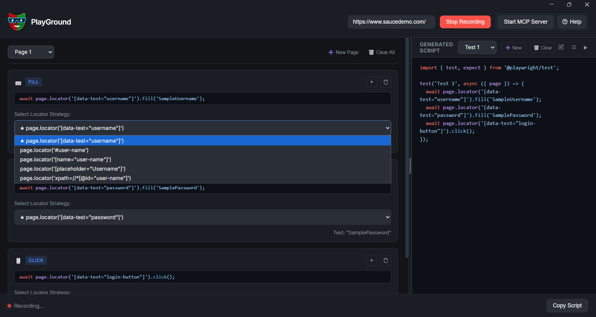 Selector Strategy Selector Panel